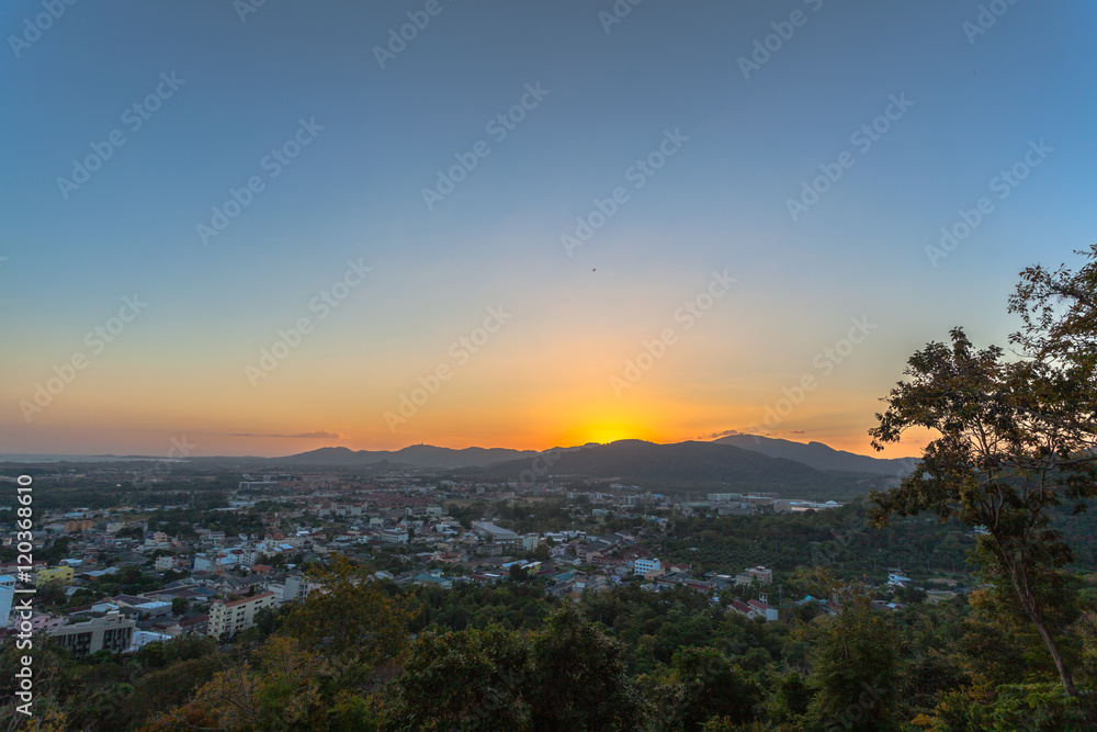  Khao Rang viewpoint on hill top in the middle of Phuket town on hill top can see the great big Buddha too.