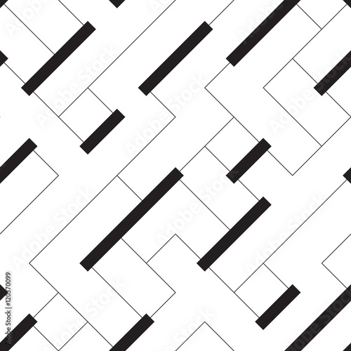 Seamless Stripe and Line Pattern
