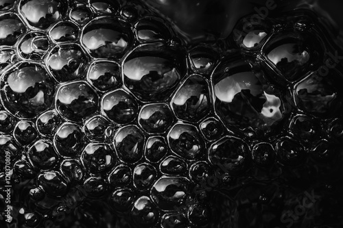 water surface with bubbles Abstract background White and Black