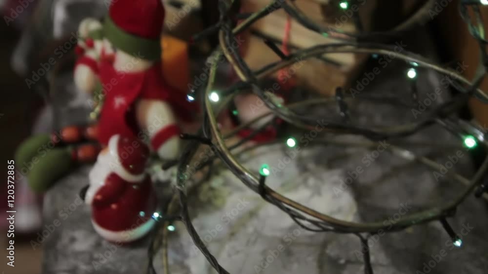Christmas decorations on the Christmas tree in New Year's Eve Christmas decorations on the Christmas tree in New Year's Eve