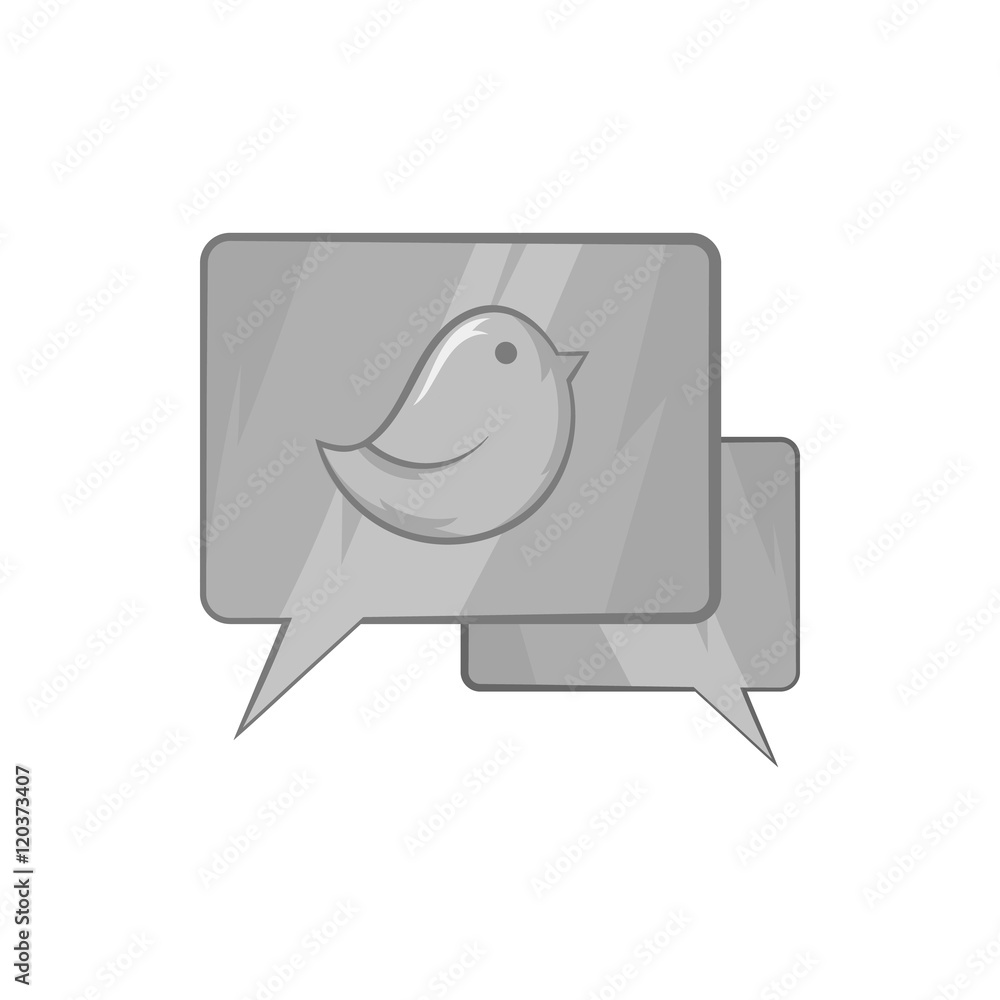 Bubble speech icon in black monochrome style isolated on white background. Conversation symbol vector illustration Bubble speech icon in black monochrome style isolated on white background. Conversation symbol vector illustration