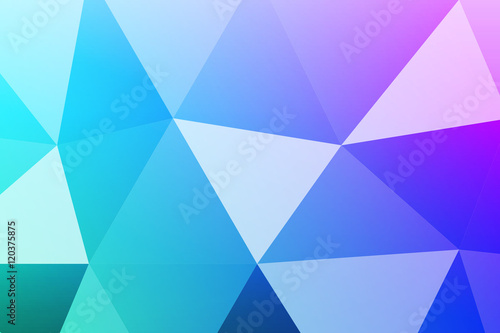 multicolor blue polygonal geometric banner with triangular low poly origami style background. business style