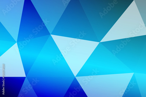 multicolor blue polygonal geometric banner with triangular low poly origami style background. business style