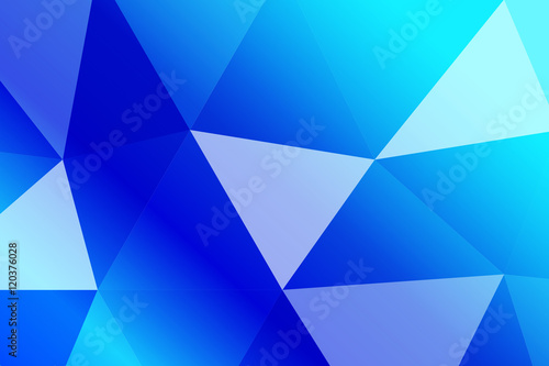 multicolor blue polygonal geometric banner with triangular low poly origami style background. business style