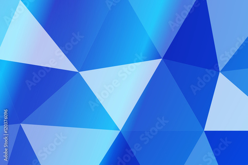 multicolor blue polygonal geometric banner with triangular low poly origami style background. business style