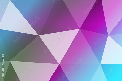 multicolor blue, purple, geometric banner with triangular low poly origami style background. for business