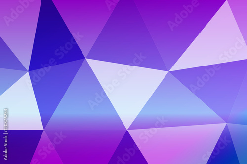 multicolor blue, purple, geometric banner with triangular low poly origami style background. for business