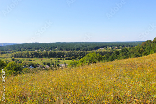 View on the village in Ukraine