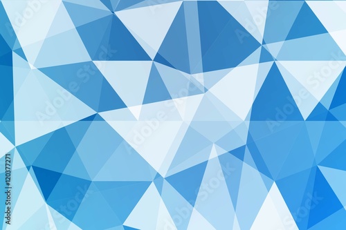 multicolor blue polygonal geometric banner with triangular low poly origami style background. business style