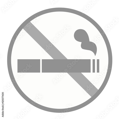 Graues Verbot Schild Rauchen
