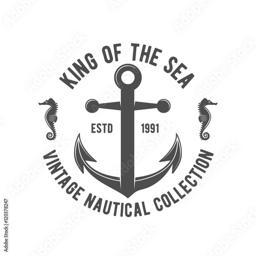 Yacht club badge, logo, label