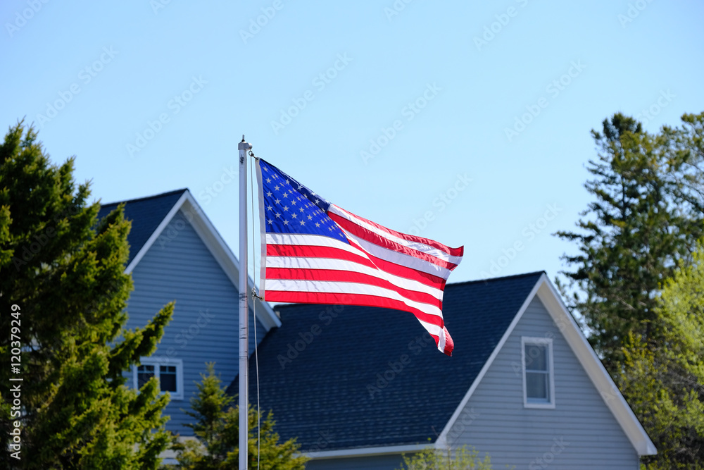 Naklejka premium American flag