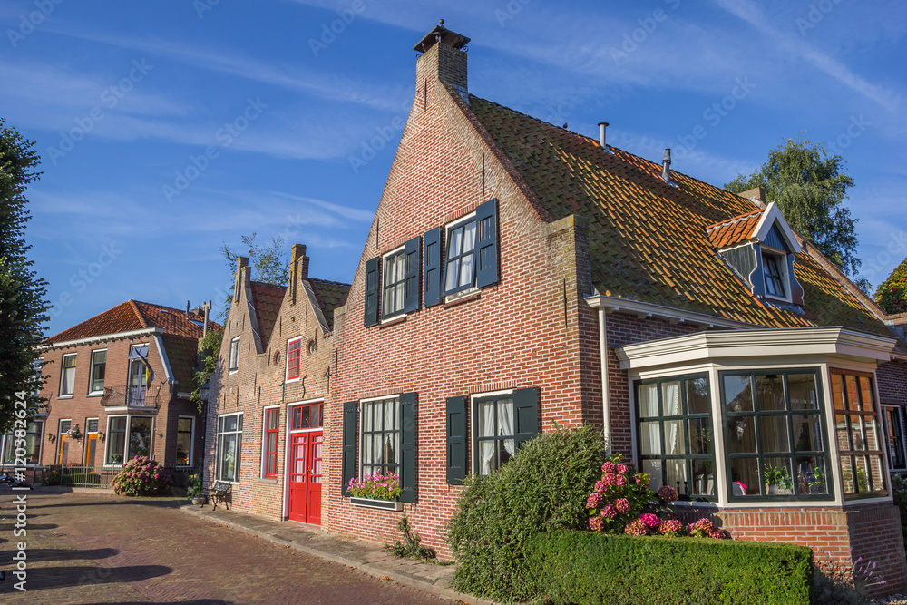 Traditional houses in the center of Blokzijl