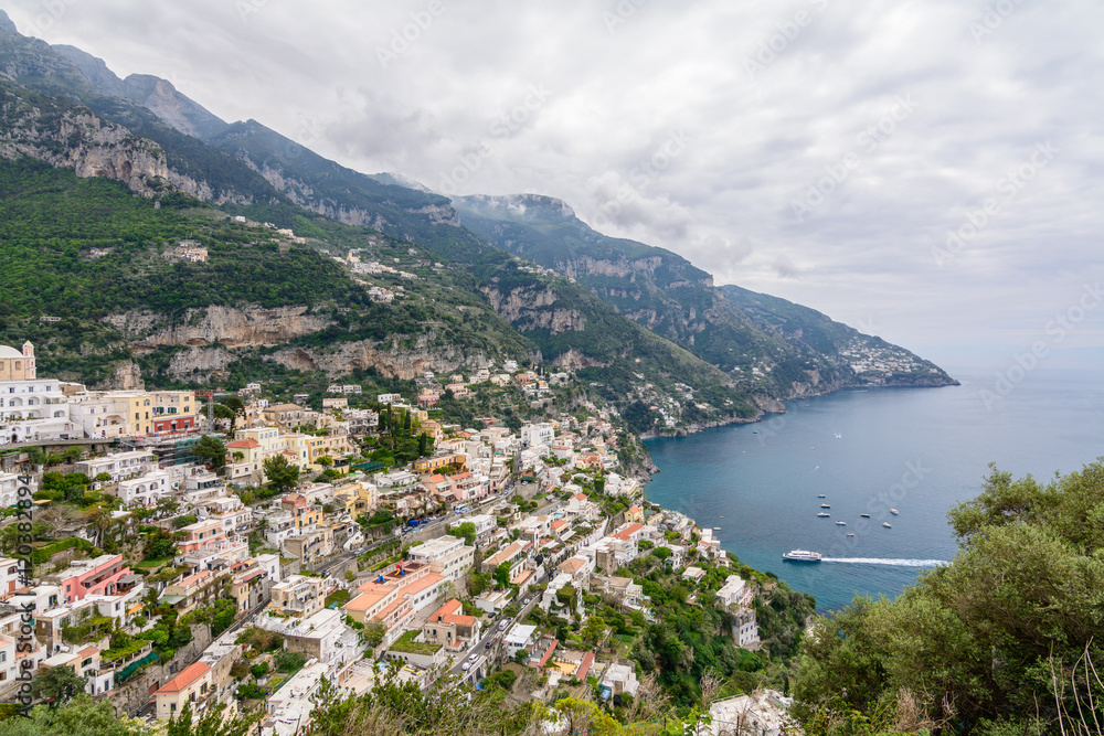 Amalfi, Italy - June 13: Amalfi Coast on June 13, 2016 in Amalfi