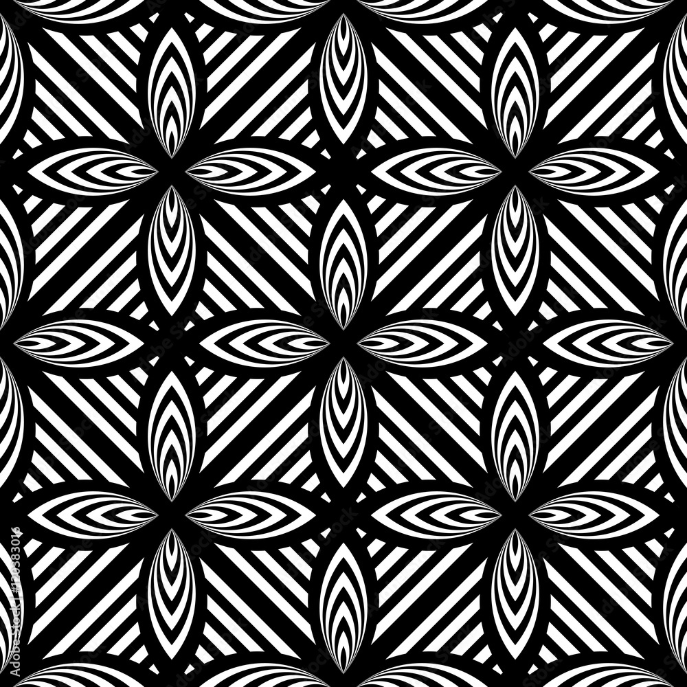 Design seamless monochrome geometric pattern Design seamless monochrome geometric pattern