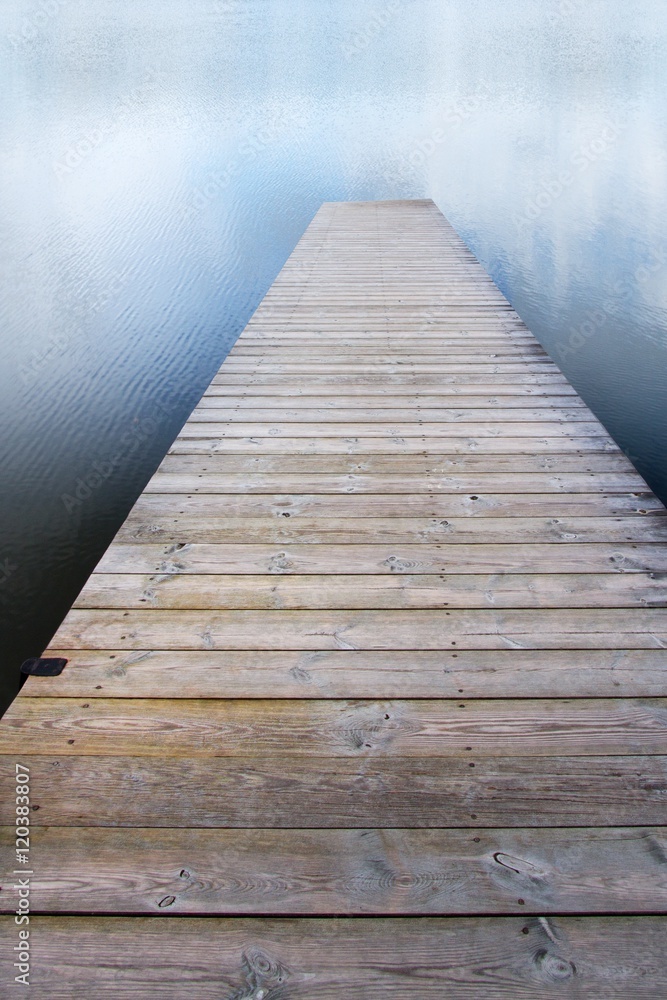 Fototapeta premium footbridge on the lake