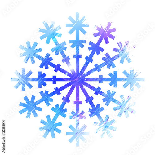 colored vector snowflake
