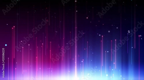 Seamlessly looping abstract background animation of particles moving up