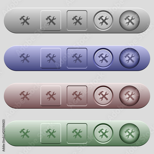 Tools icons on menu bars