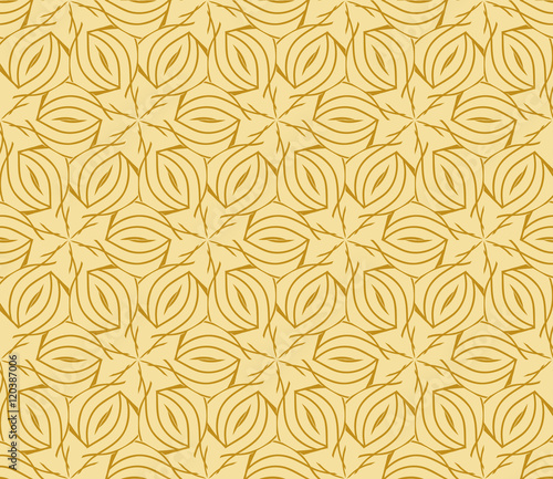 Abstract Vector seamless pattern with abstract floral and leave style.