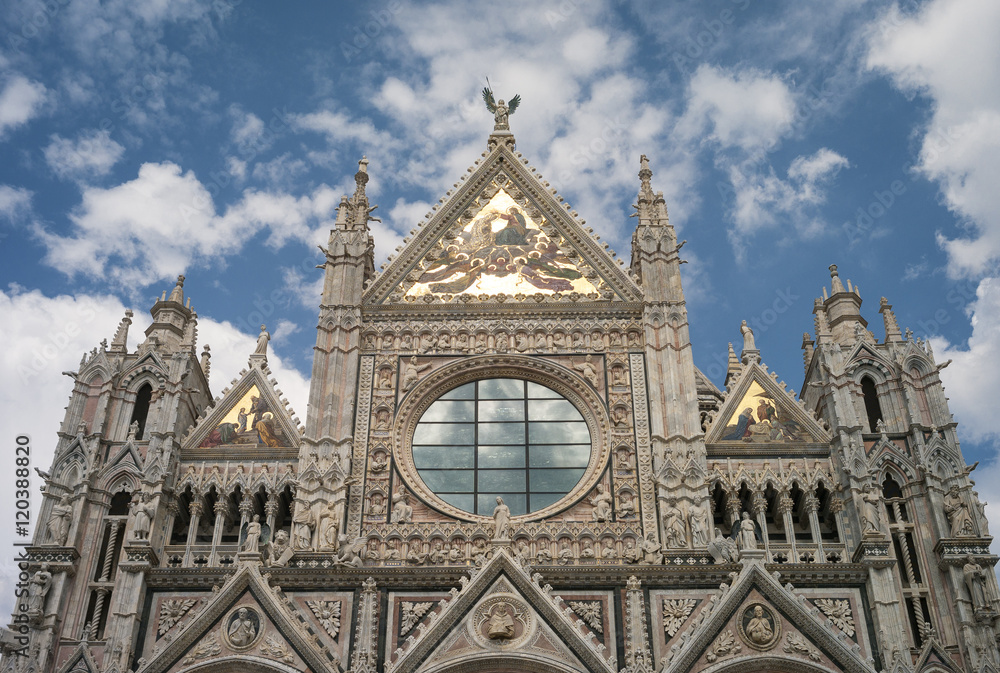 Siena the Duomo of Santa Maria Assunta. Color image