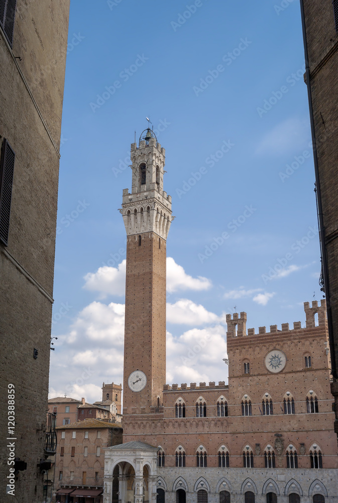 Siena, Torre del Mangia. Color image