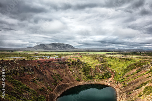 Picturesque landscape of the Canyon in island Iceland