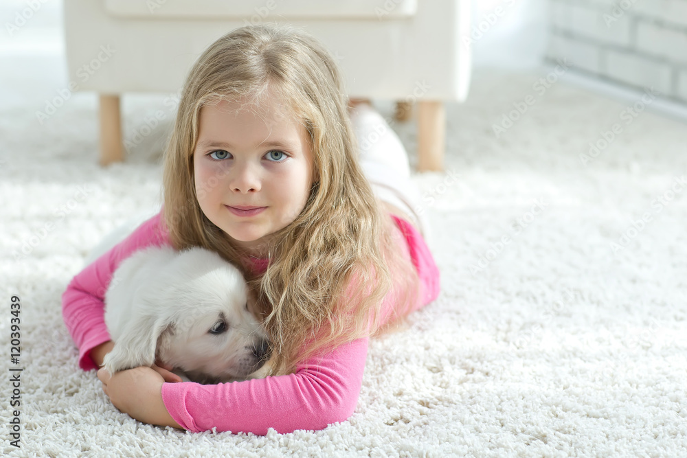 Child and dog Child and dog