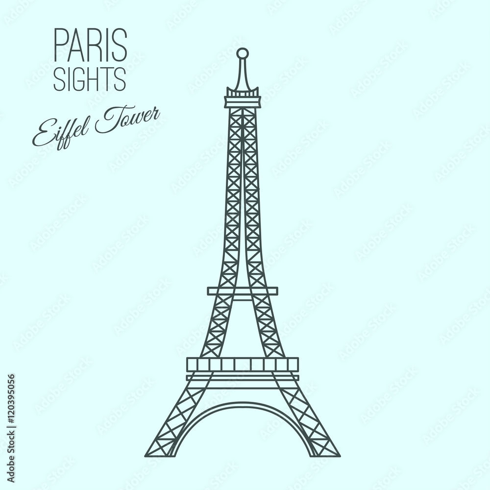 Fototapeta premium Paris Sights 01 A