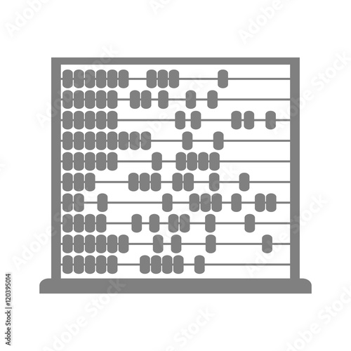 Grey abacus vector icon