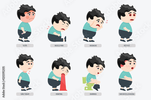 Vector set of patients