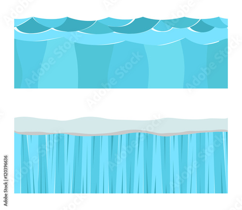 Illustration of cross section ground slice isolated on white background. Some ground slices piece nature cross outdoor. Ecology underground ground slice vector.