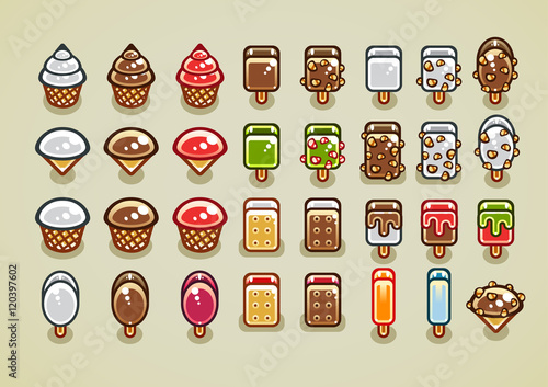 Icecreams set 2