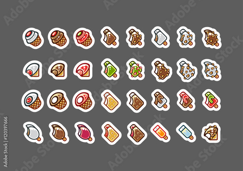 Bitten icecreams for video games set 2