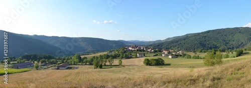 Panoramique Alleyras village Auvergne
