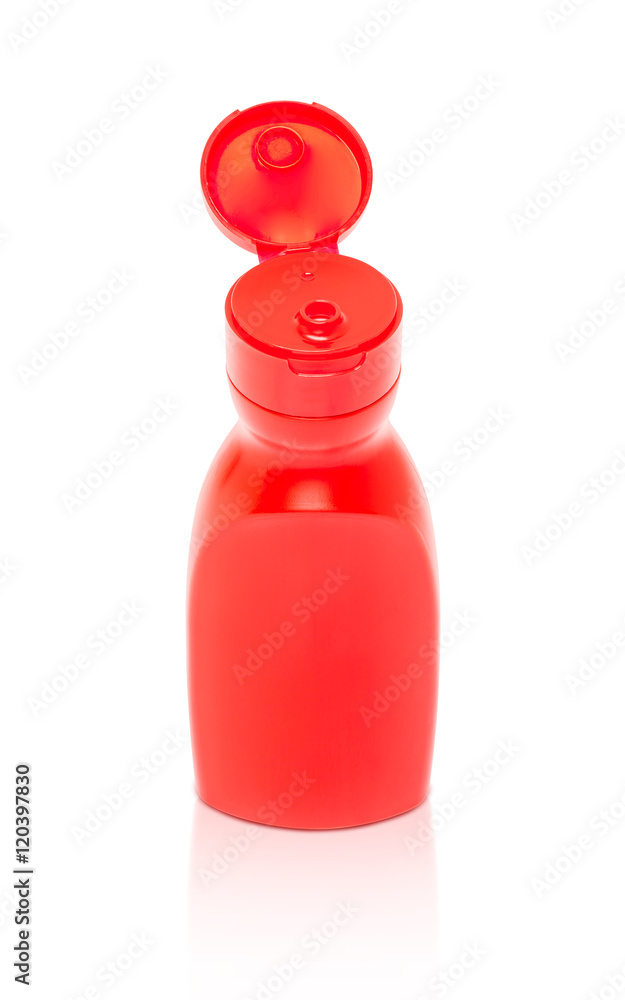 blank packaging red ketchup sauce bottle isolated on white backg blank packaging red ketchup sauce bottle isolated on white backg