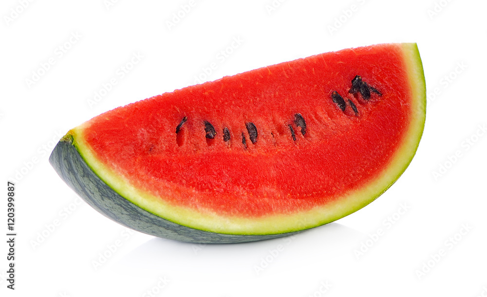 Sliced ripe watermelon isolated on white background cutout Sliced ripe watermelon isolated on white background cutout