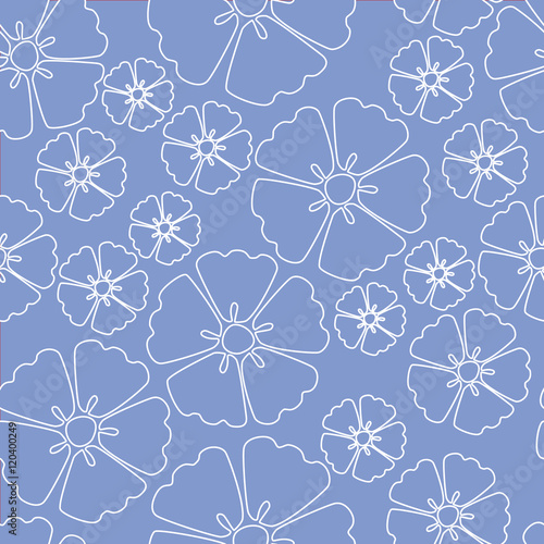 Cherry blossom sakura seamless pattern background