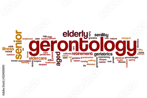 Gerontology word cloud