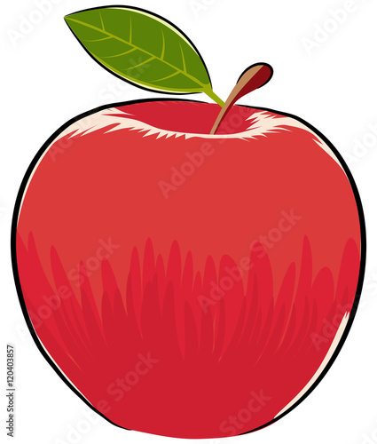 Red Apple illustration