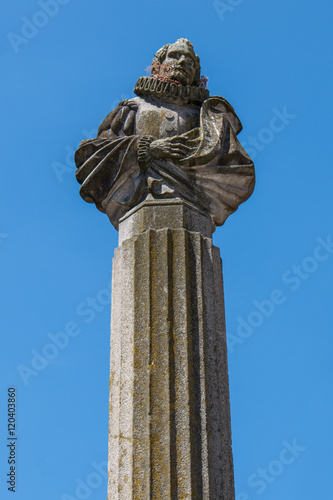 Monumento a Miguel de Cervantes Saavedra Plaza de Cervantes de Santiago de Compostela Galicien Spanien photo