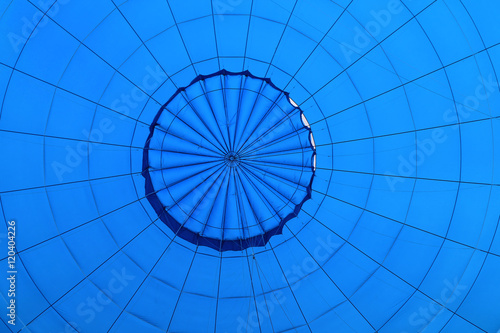 blue air balloon inside