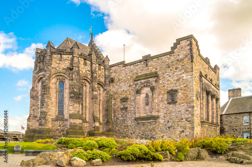 St Margaret's Chapel, 12th century romanesque church in Edinburg