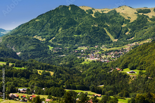 Small mountain village in Haute Savoie