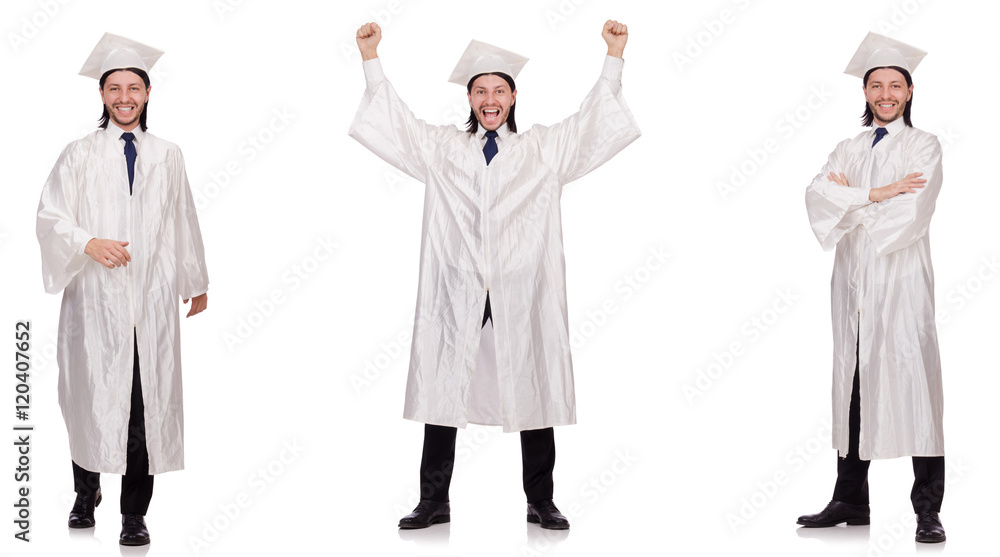 Young man ready for university graduation Young man ready for university graduation
