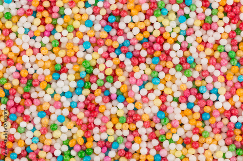 Shot of colorful sugar balls