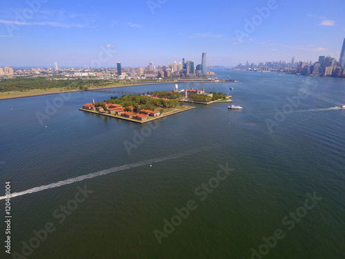 Aerial photo Ellis Island New Jersey