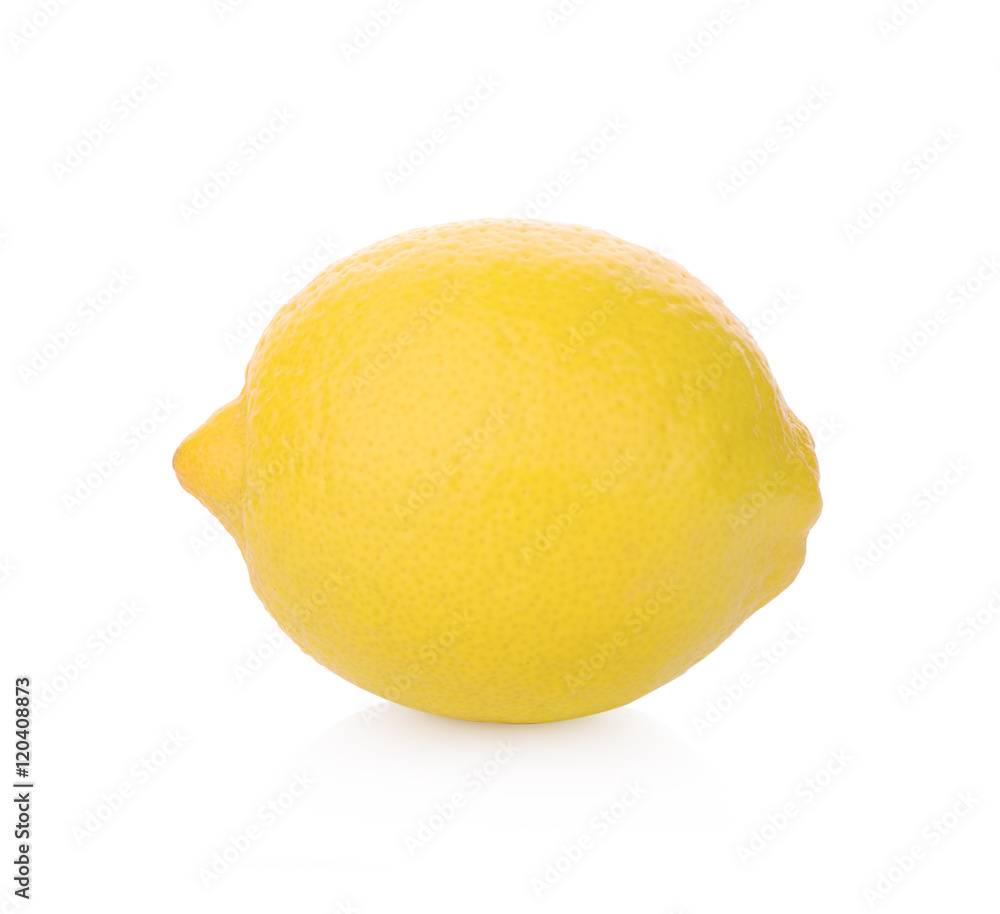 fresh lemon isolated on white