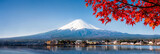 Berg Fuji Panorama im Herbst