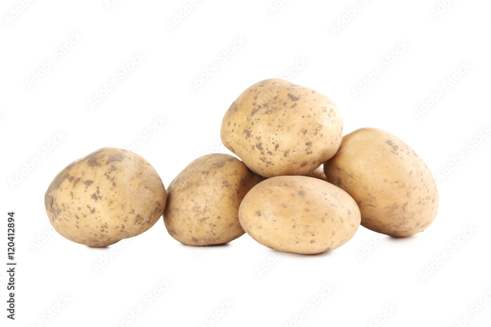 Potatoes isolated on a white background Potatoes isolated on a white background